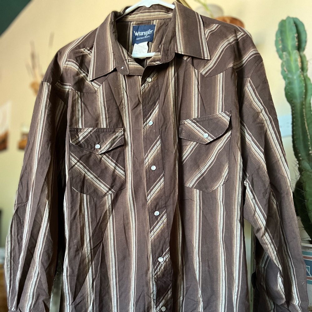 Mens Wrangler vintage cowboy shirt